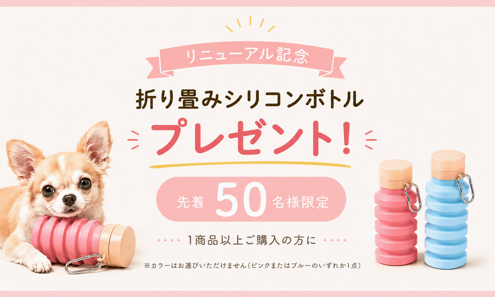 先着シリコンボトル